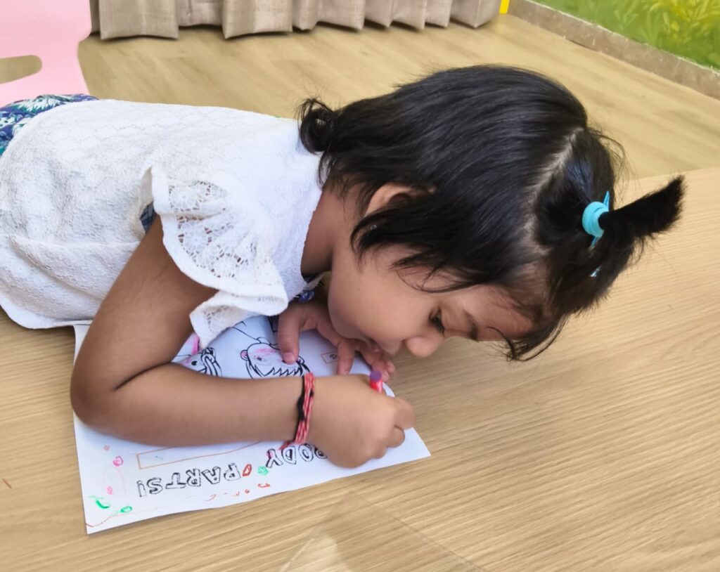 Daycare Activity in Kharghar (2026) – Pre-Writing & Creative Expression