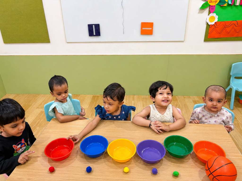 Daycare Activity in Kharghar – Color Recognition & Sorting